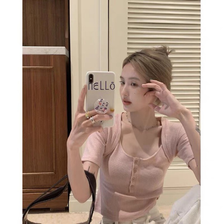 [MS studio] fake two slim short sleeve T-shirt 5363\pcz
