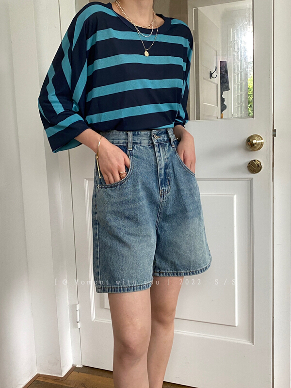 [event with you] wide leg comfortable Korean denim shorts 2m117\lsw