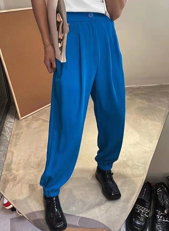 In early summer! [leaf] Korean version slim and comfortable western material Harlan casual pants ys1-8828\xyy