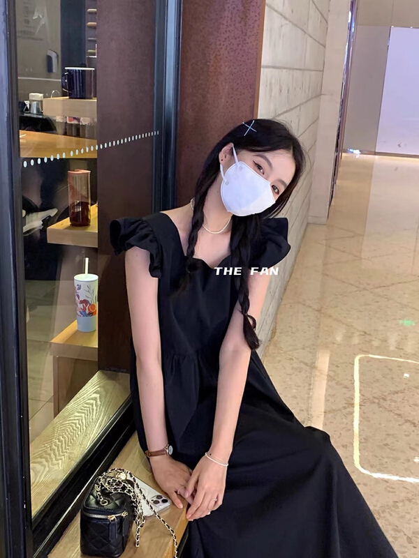 [the fan] French soft and versatile dress 507016\pcz
