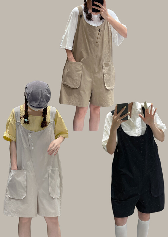 [see Sichuan in a few cloth] net version loose pocket strap pants 822214\l