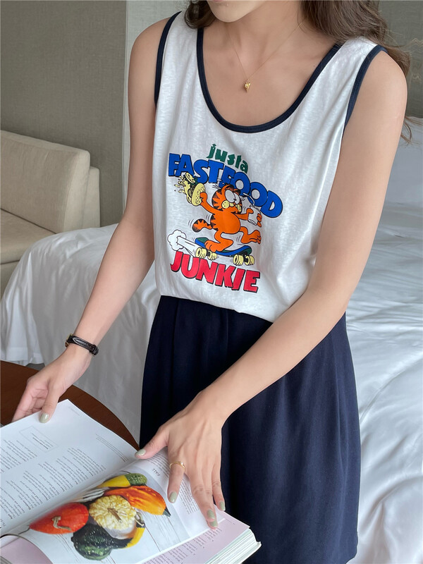 [feeding] simple and versatile cartoon printed vest / sling 8900\zxx