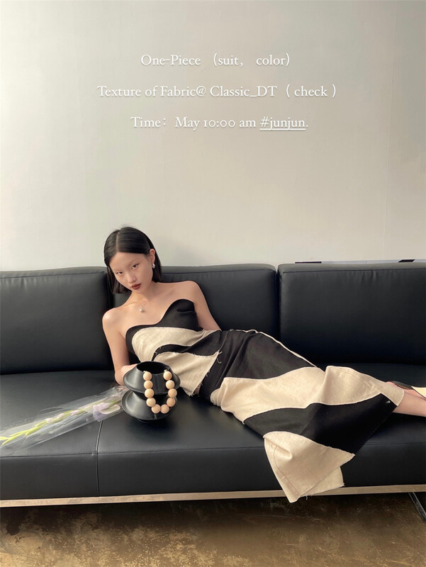 [DT class] design sense splicing fashion skirt 4779\xyj