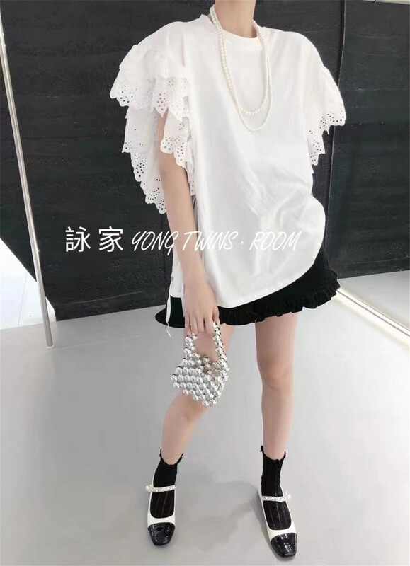 [Yong swimmer] fresh and simple lace shirt 9105\wtt
