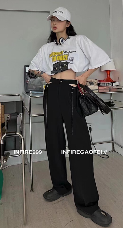 [naisha beard] Korean style straight tube slim check casual pants ys2-6163\cls