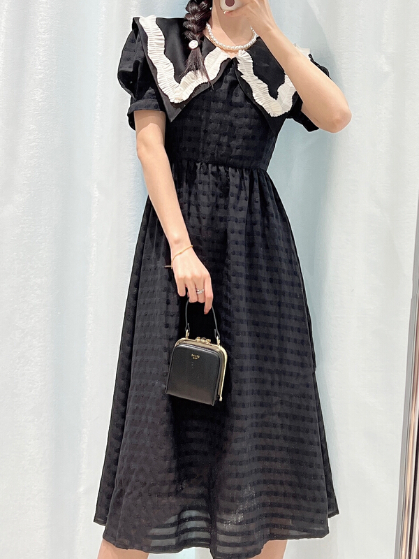 【DS】 韓風甜美感顯瘦連衣裙  28518#  JHY