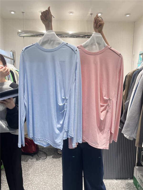 New year in early spring! [z&x] simple style loose Vintage long sleeve T-shirt 0111\lsw
