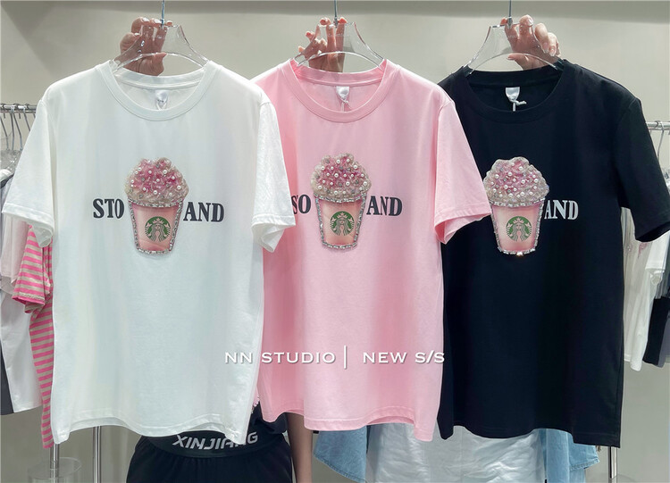 [NN] sweet pearl ice cream short sleeve T-shirt 8653\xyy