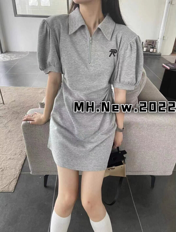 [M.H] fashion slim embroidered dress 8325\pcz