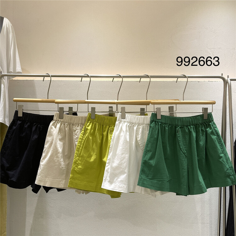 [twenty printed wood] elastic waist comfortable versatile casual shorts 992663\l