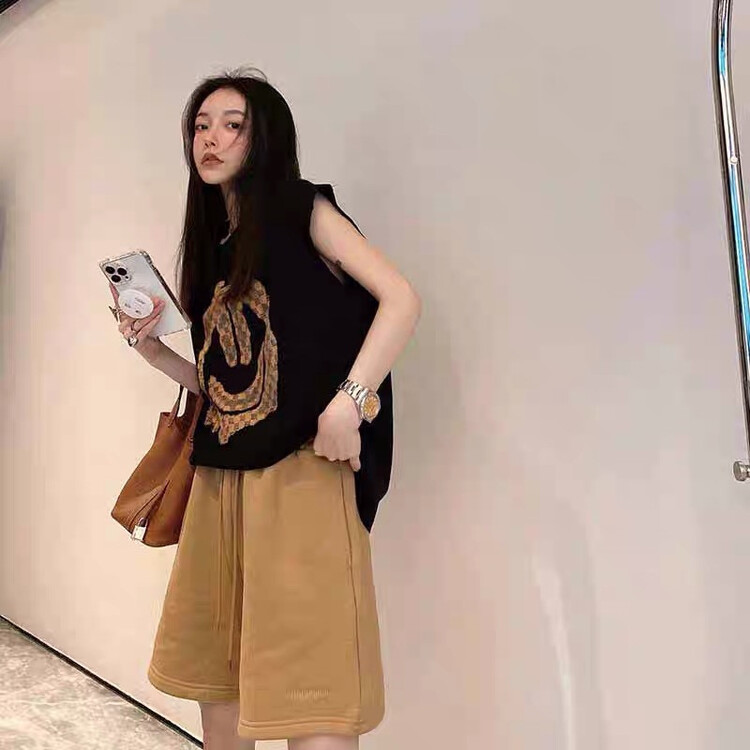 [m.zz] elastic waist loose and versatile casual shorts 9193\lsw