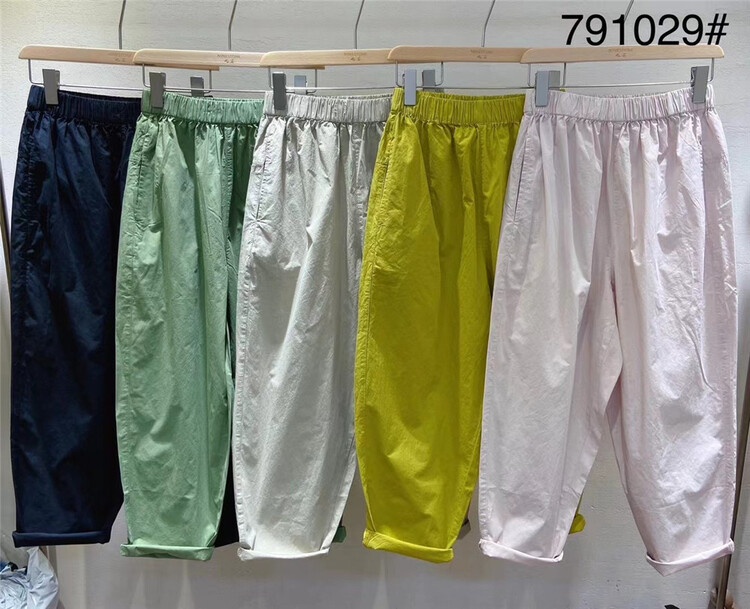 [ninestone nine stones] elastic waist clean comfortable casual pants 791029\l