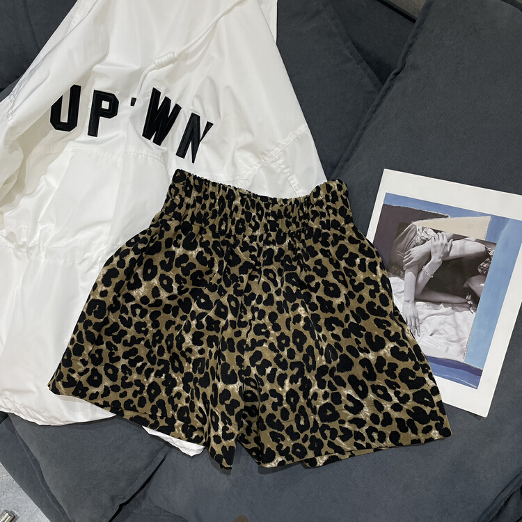 [bobo1972] personalized leopard print fashion casual shorts cy227653-a\ozq