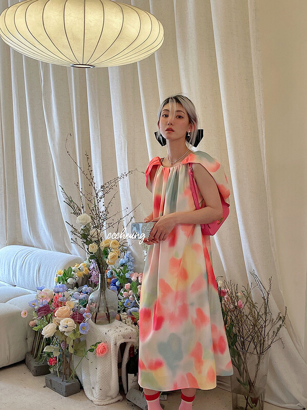 [badmoon] color blocking fashion retro minority dress 1592\lsw