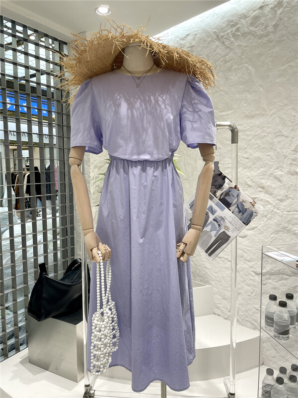 【 numbersix 】 round neck thin dress (excluding necklace) 8803\lsw