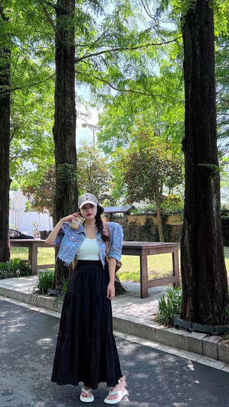 【 mi 】 Korean wash denim bubble sleeve short coat 9606\pcz