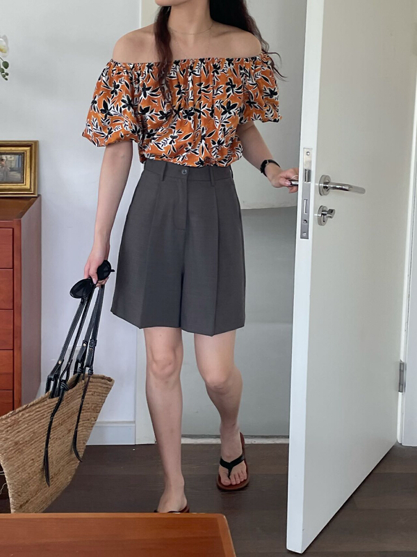 [Gabrielle] simple and versatile 5-point casual shorts a2426\zxl