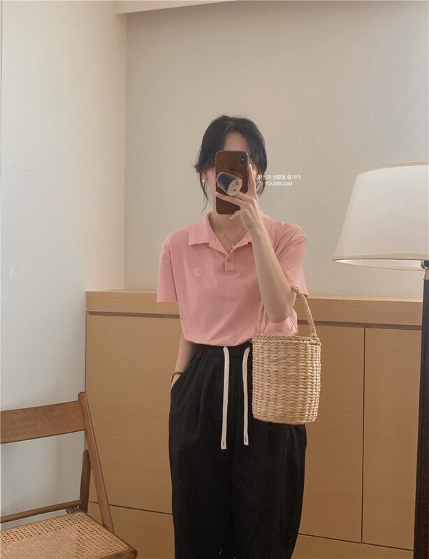 [your room] casual simple loose and versatile polo shirt ys1-585\zxx