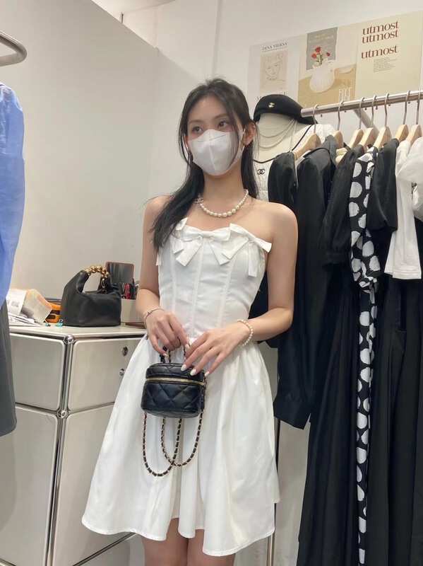 [M queen] Strapless sleeveless bowknot dress 6288\hbx