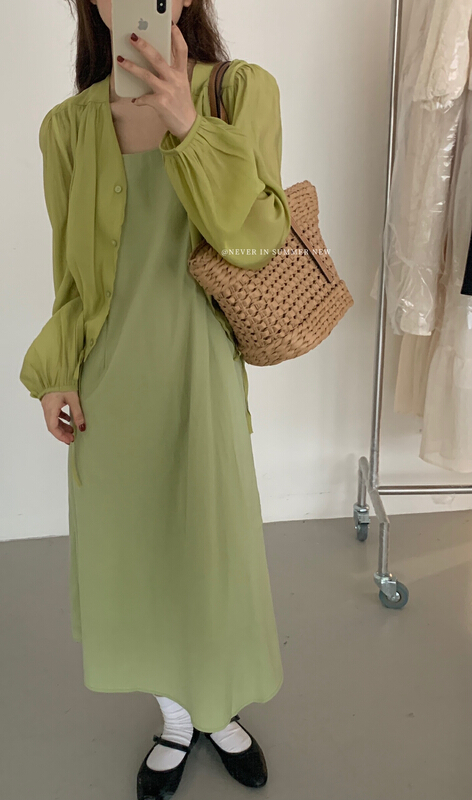 [jin.c] gentle style suspender dress h3092\xyy