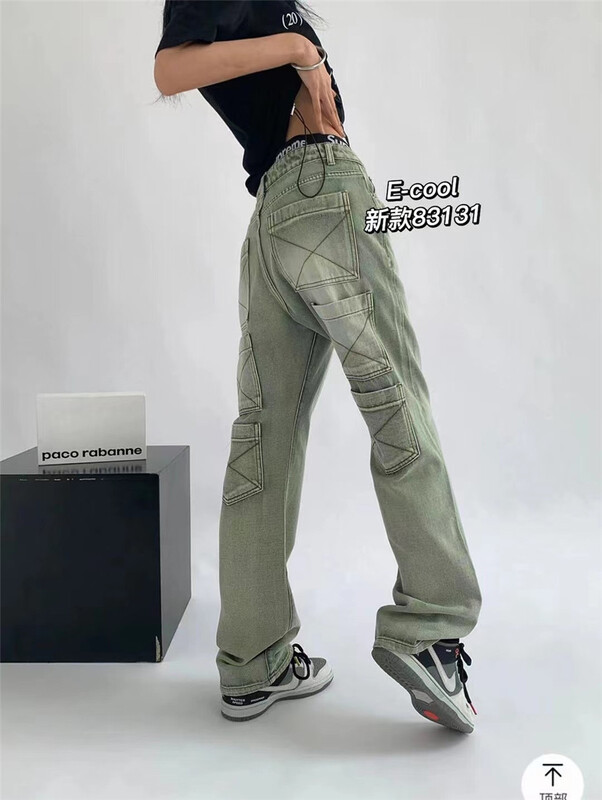 [jeans] Vintage high street wind work jeans 83131\hjy