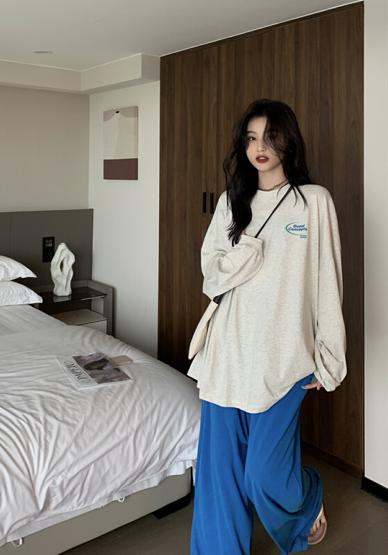 [11An] simple, loose and versatile sunscreen shirt a6705
