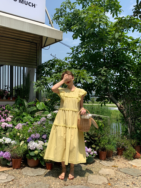 [vivis type] heavy industry embroidery wave lace dress 7717\hjy