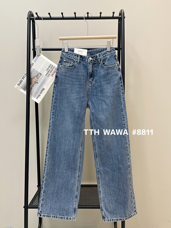 Original price 98.99! [Wawa] Korean casual versatile skinny jeans 08811\lsl