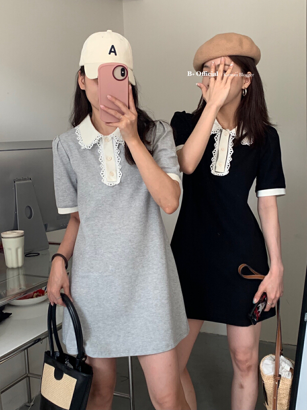 [B plus] fashion thin color block dress 22-382-2\hbx
