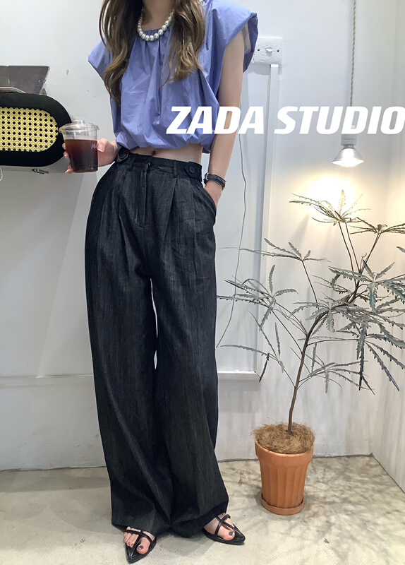 [Zada] Korean retro loose casual jeans 3315\wtt