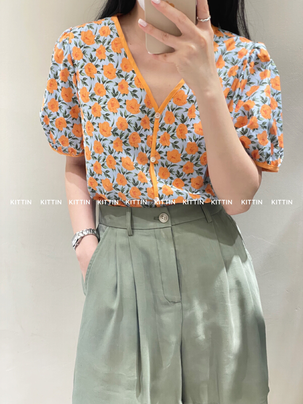 [Kittin] Korean floral shirt 8527\xyy