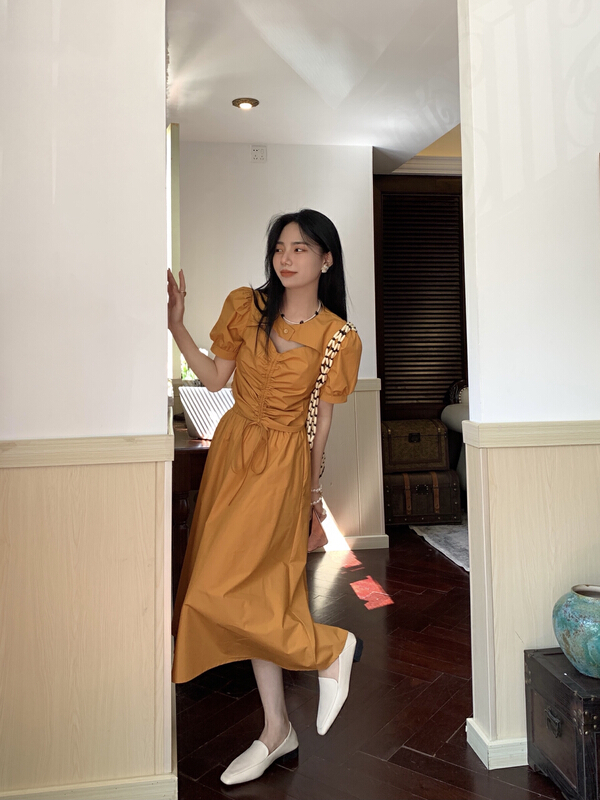 In early summer! [v.studio] fake two piece Pullover drawstring shirt 6629\l