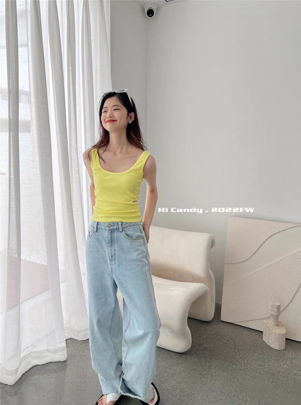 [candy] online hot girl waistless design vest / sling 3118\zjy