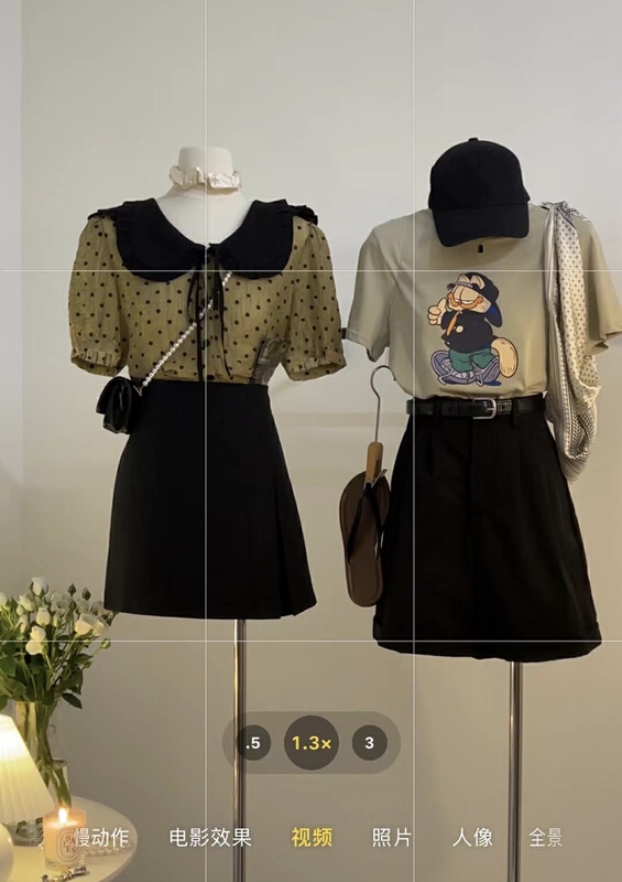 [h2-studio] cartoon print versatile short sleeve T-shirt a800\hbx