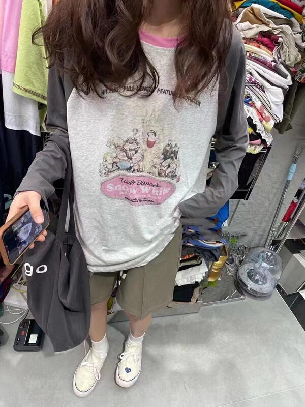 [Xiaolu family] round neck loose raglan sleeve sunscreen shirt 80672\wtt