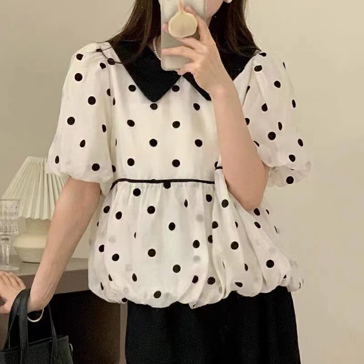 [MK] wave point temperament lady shirt 3307\hjy