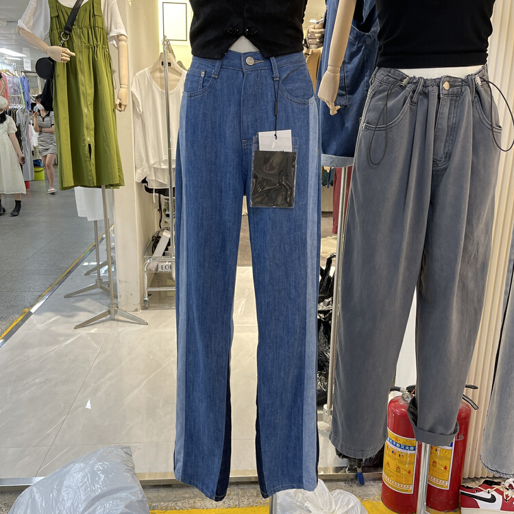 [by flow] Korean casual loose wide leg jeans w532\y
