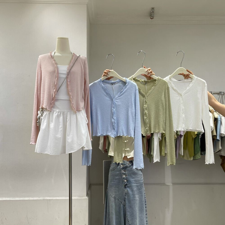 [morada] Korean soft wind lace sunscreen shirt 619018\xyy