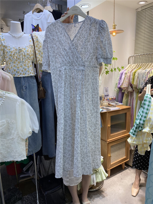 [December] Korean version of Lady V-neck dress ys2-1337\hjy