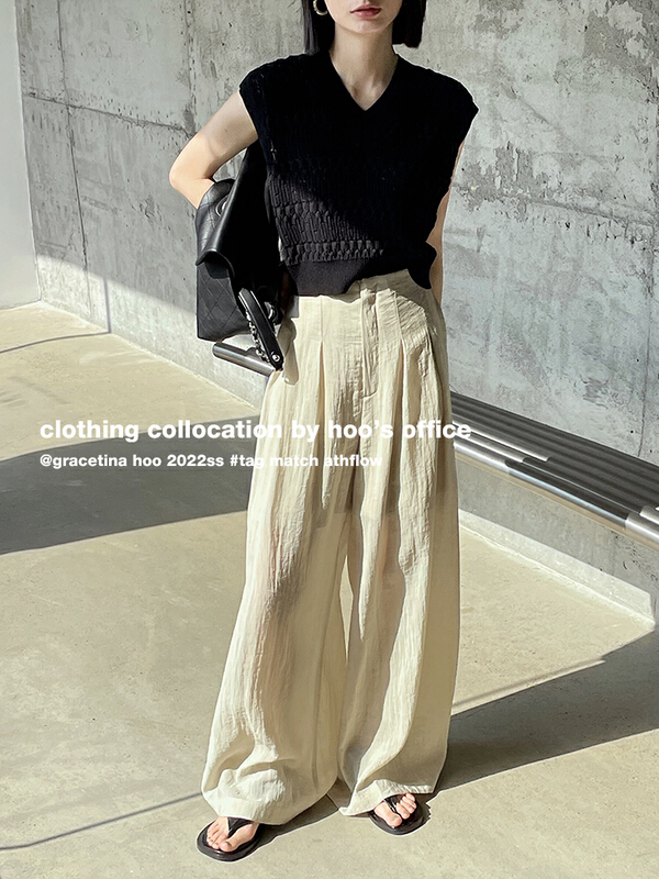 [gracetina Hoo] Vintage hollow out V-neck vest / sling z831