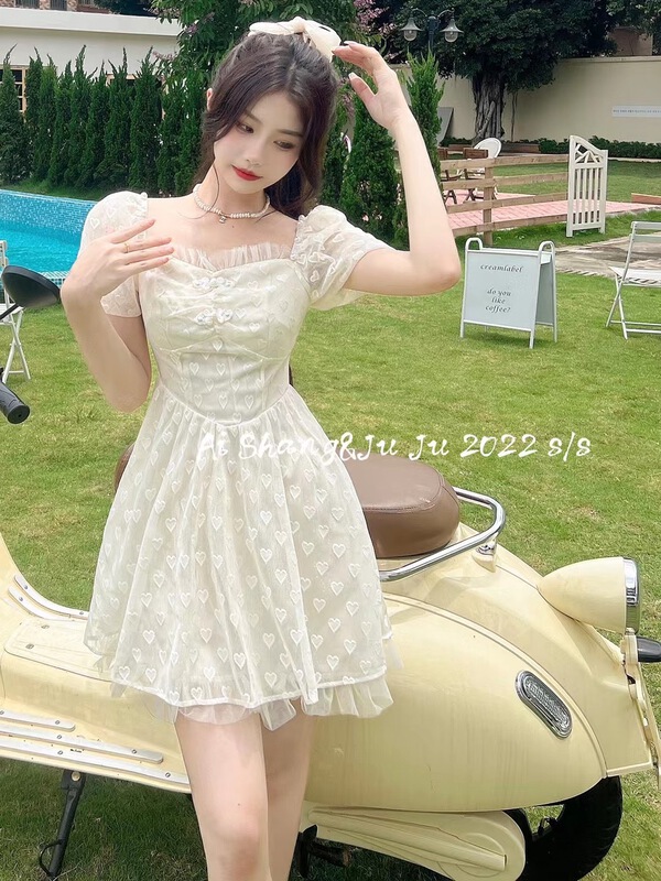 [AI Shang] national style small women's high waist dress with buckle 33219\hjy