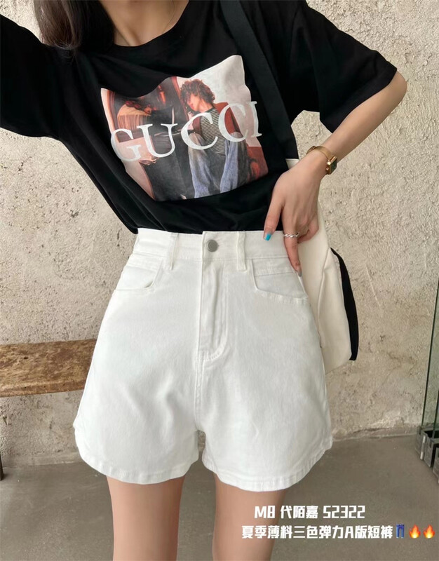 [M8 denim] comfortable and versatile single button denim shorts ys1-52322\lsl