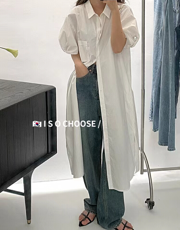 [ISO Korean] Korean fashion temperament design sense short sleeve dress 3176\hjy