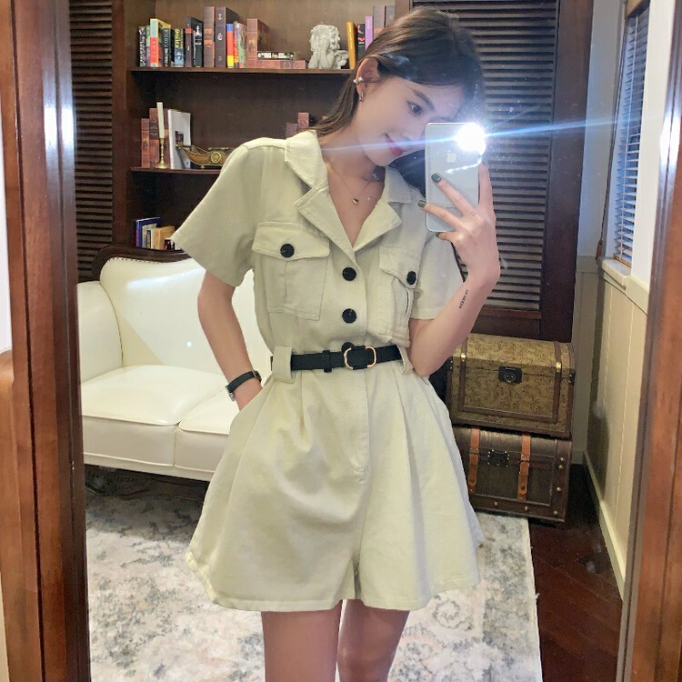 [y.jia EJA] versatile slim overalls (with belt) 6802\pcz