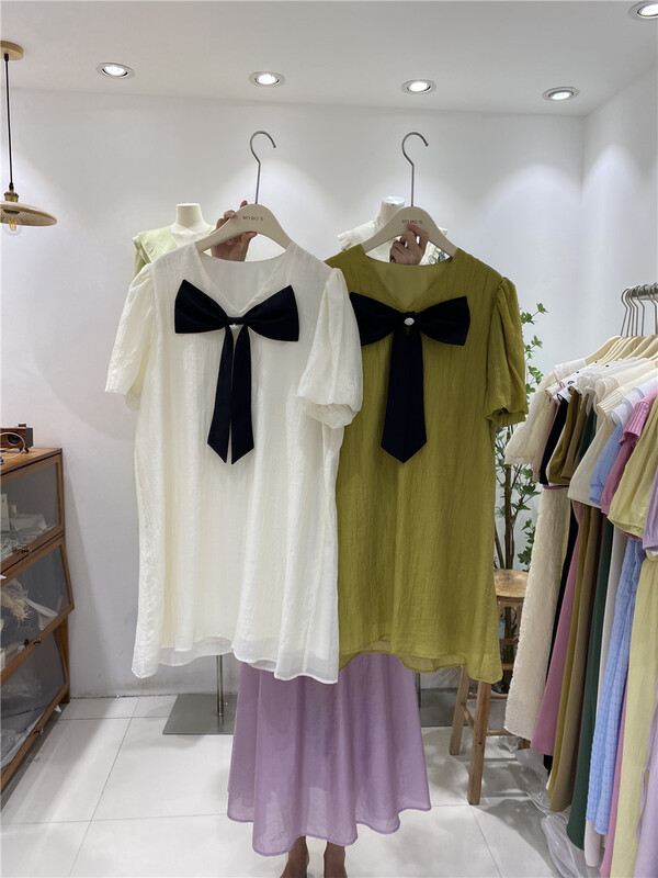 [sunny] Han Shu's sweet bow dress (detachable with bow) 1989\hjy