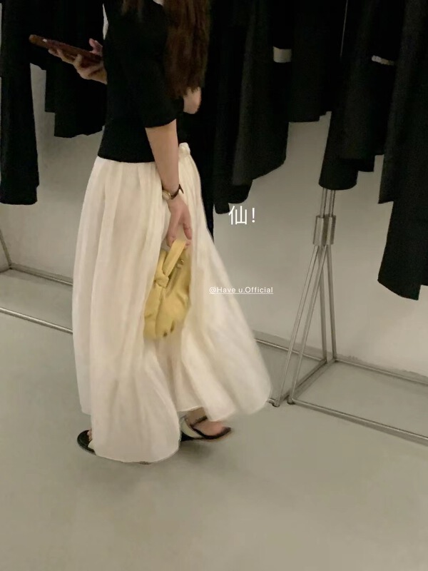 New in early summer! [buyer Yan Xuan -have u] Korean fashion net version versatile skirt 0120\cl