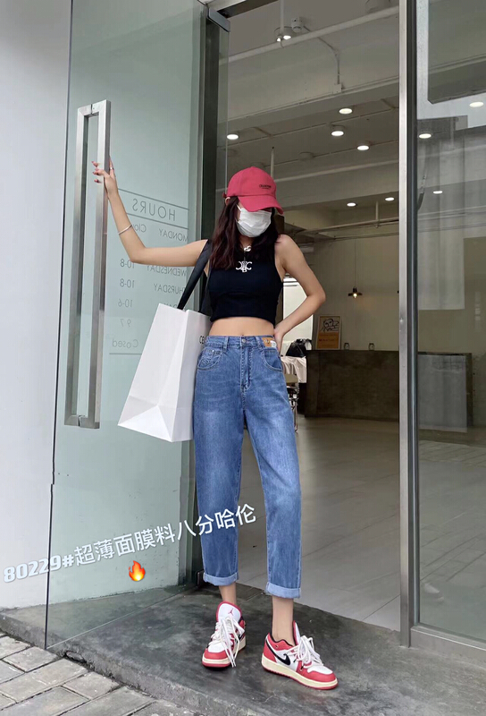[Mina] 8-point Harlan versatile fashion jeans 80229\lsw