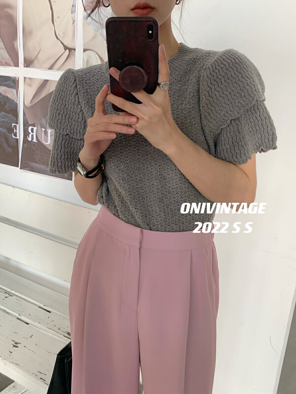 New year in early spring! Korean simple versatile T-shirt ow222n4918-1\zxl