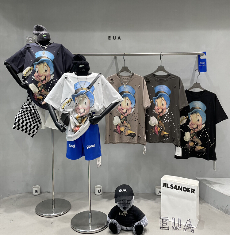 [EUA European and American trend] washing ice silk cotton ant man short sleeve T-shirt 12294\xyy