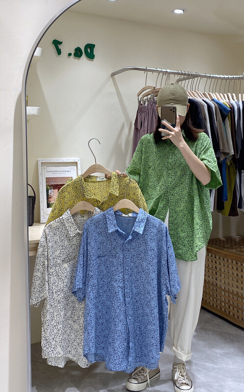 [da.7] Japanese printed loose shirt 2663\lsl
